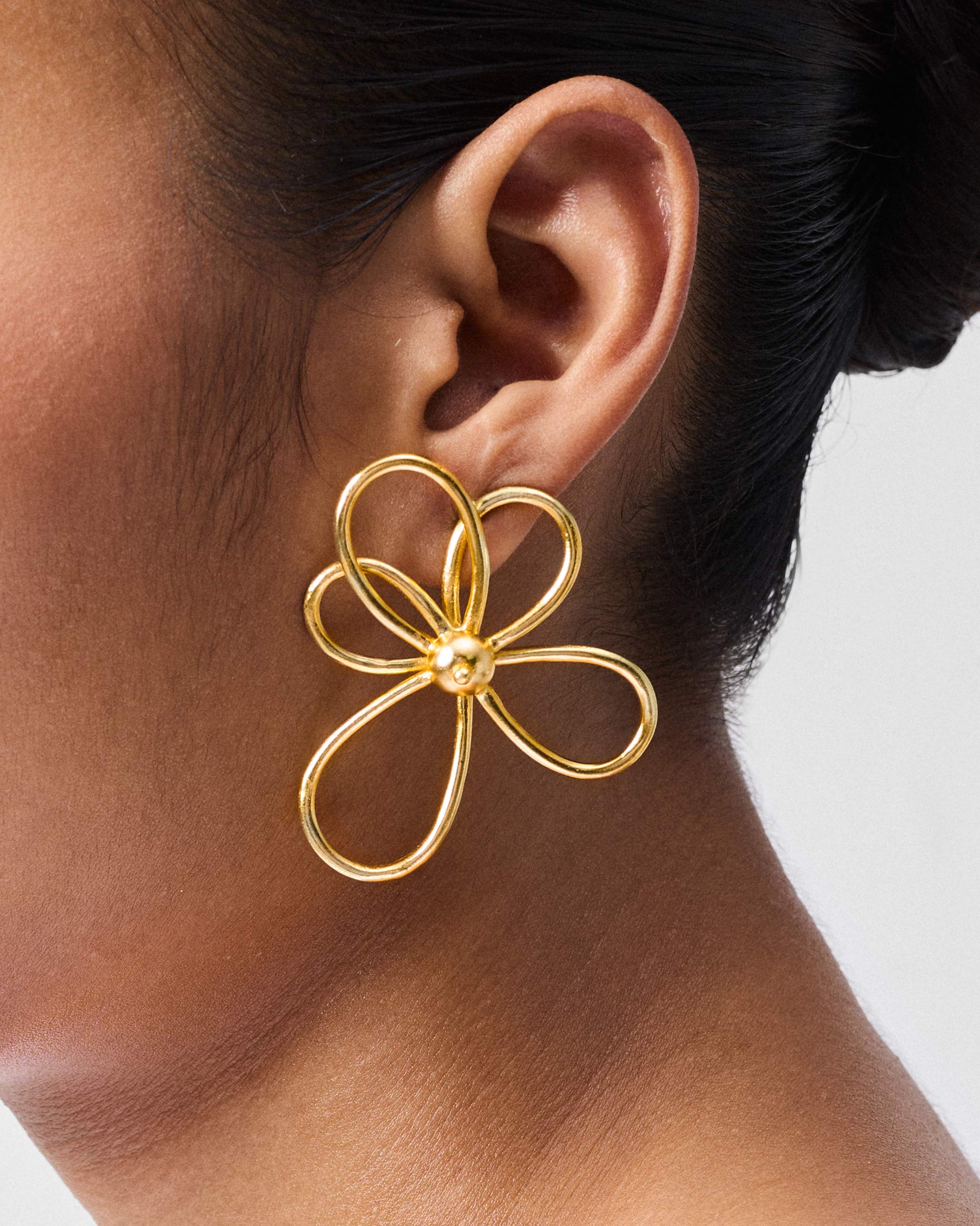 Blossom Earrings Small - Gold
