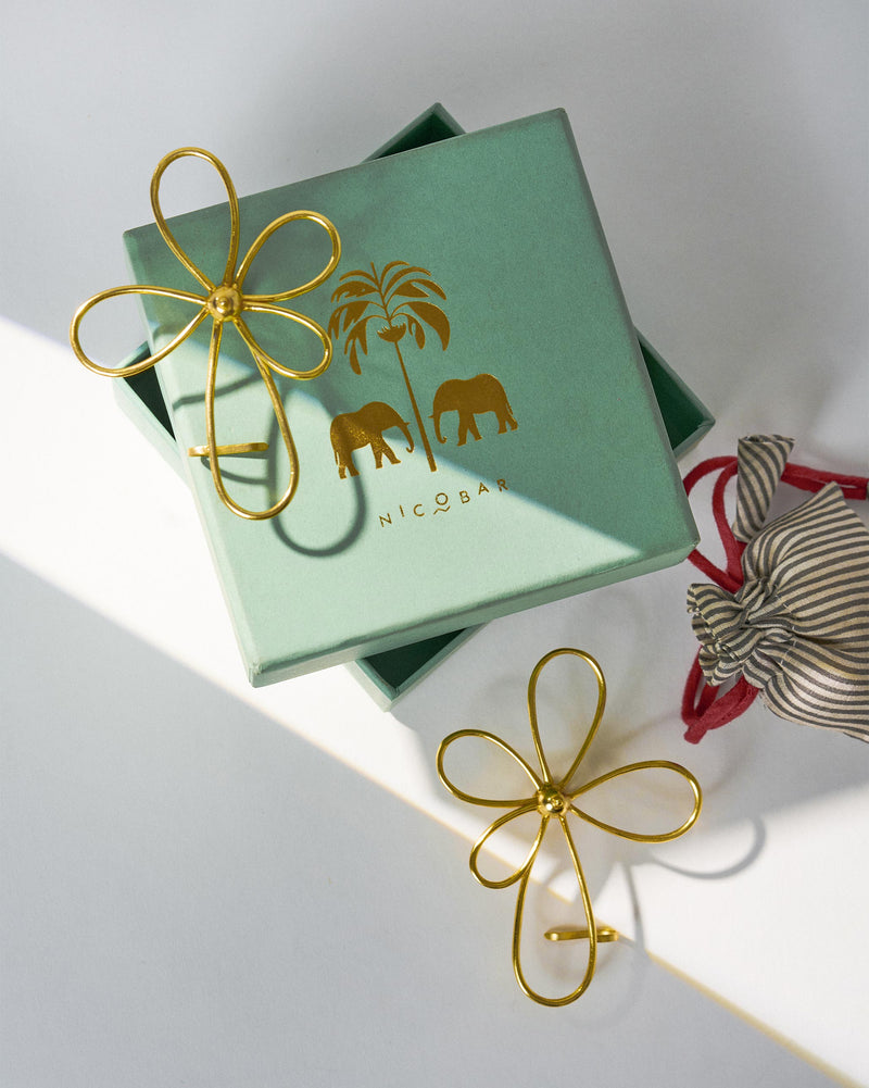 Blossom Earrings Large - Gold