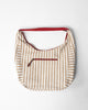 Wayfarer Bag - Beige & White Stripes