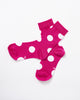 Polka Love Socks - Fuchsia & Oatmeal
