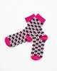 Checkers Socks - Black & Oatmeal