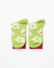 Cherry Blossom Socks - Lime & Oatmeal
