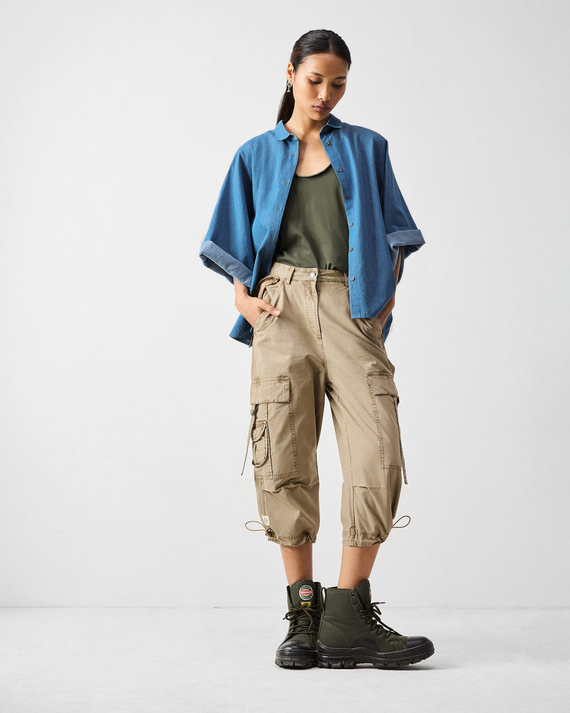 Vellore Capris - Khaki