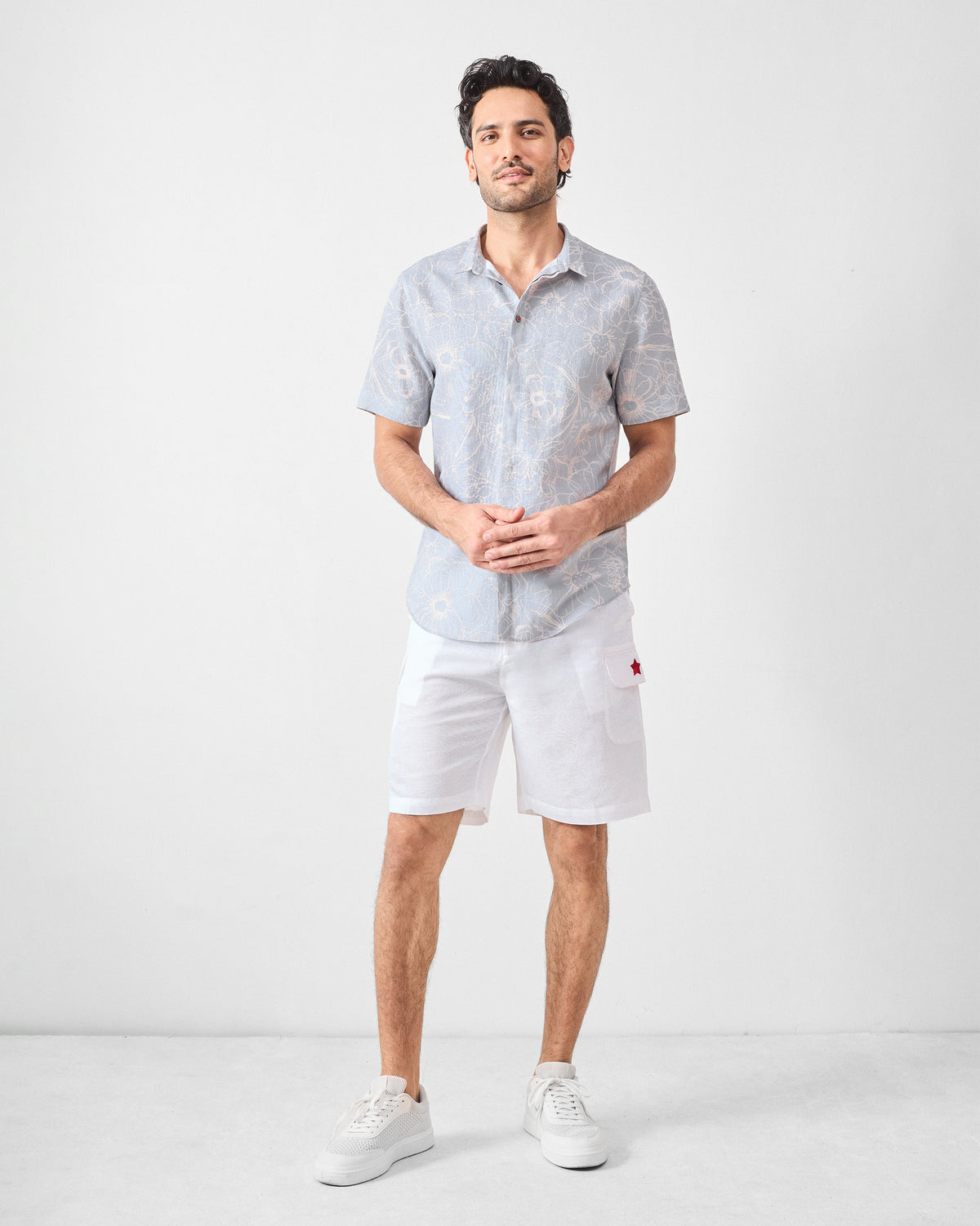 Riverline Shirt - Grey Printed