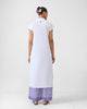 Short Sleeve Kurta - White & Fuchsia Printed