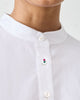 Short Sleeve Kurta - White & Fuchsia Printed
