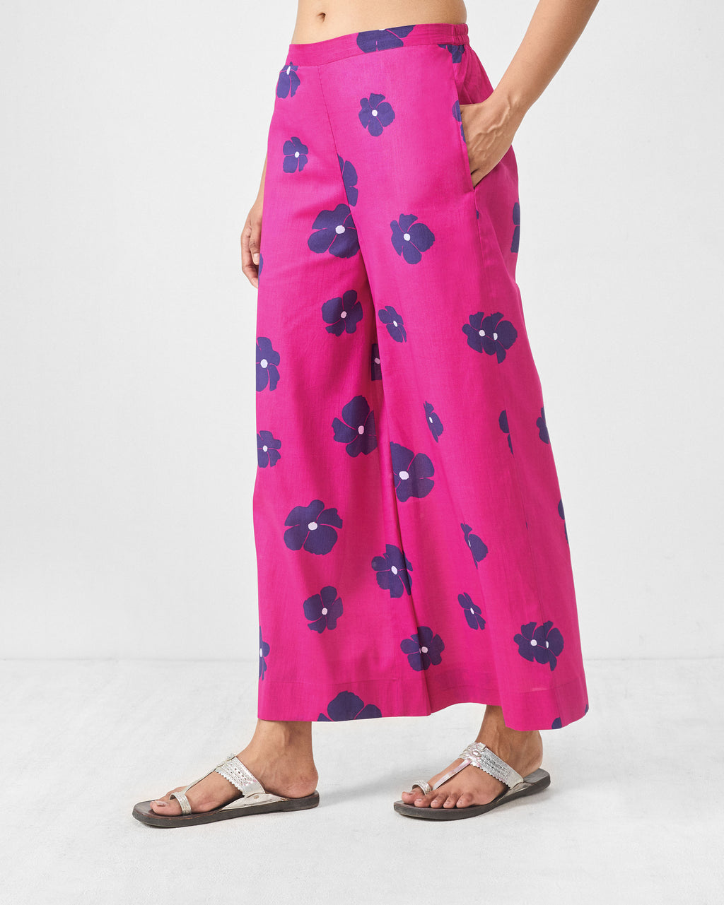 Basic Pyjama - Fuchsia & Purple Printed – Nicobar