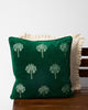 Palm Shimmer Cushion Cover - Green