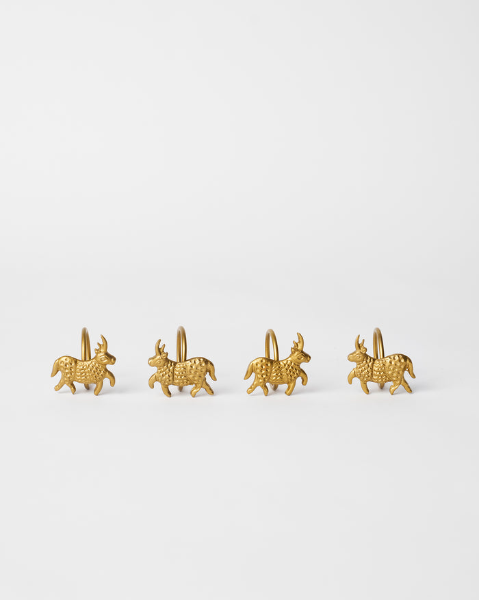 Bull Napkin Ring - Set of 4