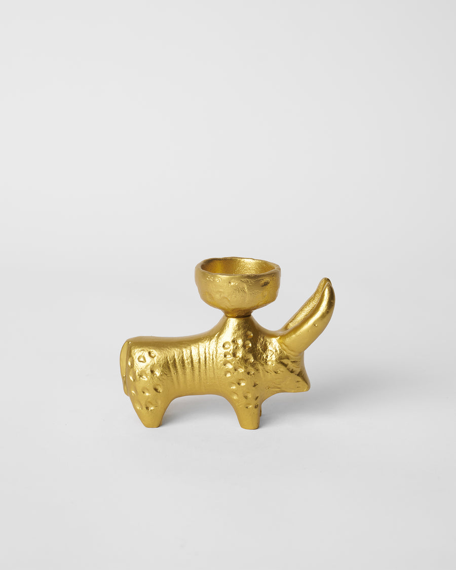 The Bull Tealight Holder from the side.