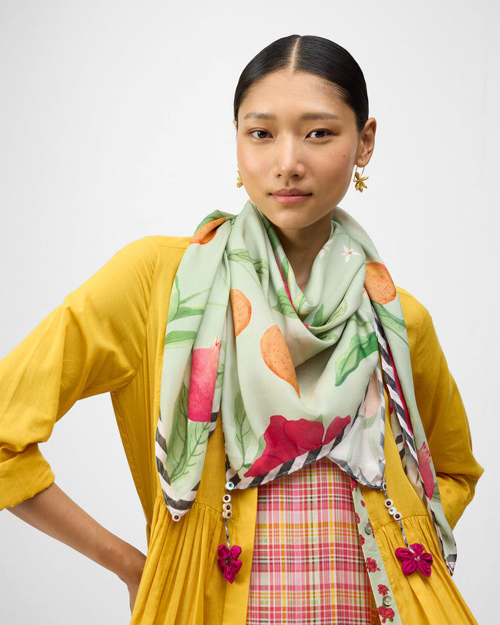 Dusk Garden Scarf - Mint