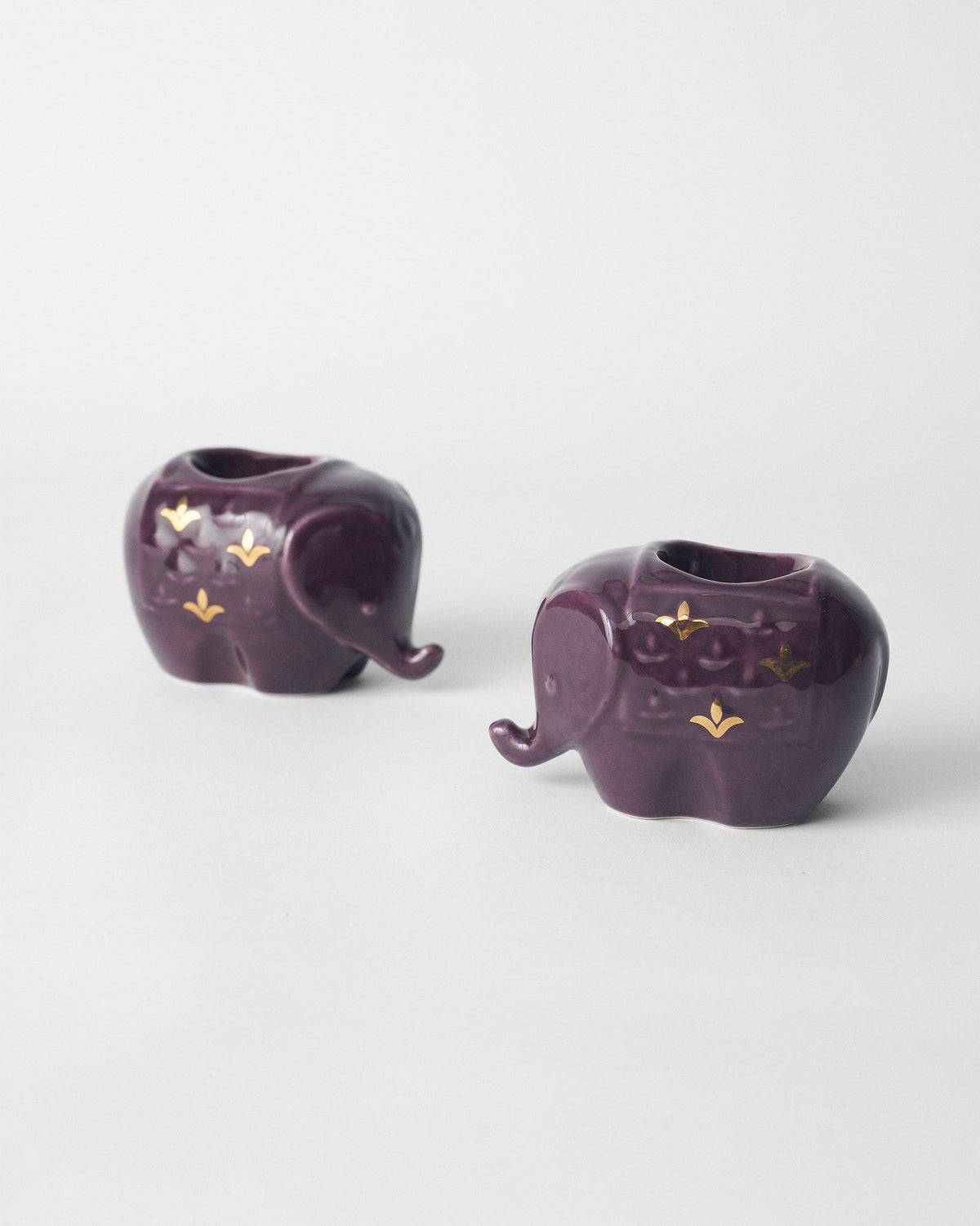 Ele Votive Set of 2 - Purple