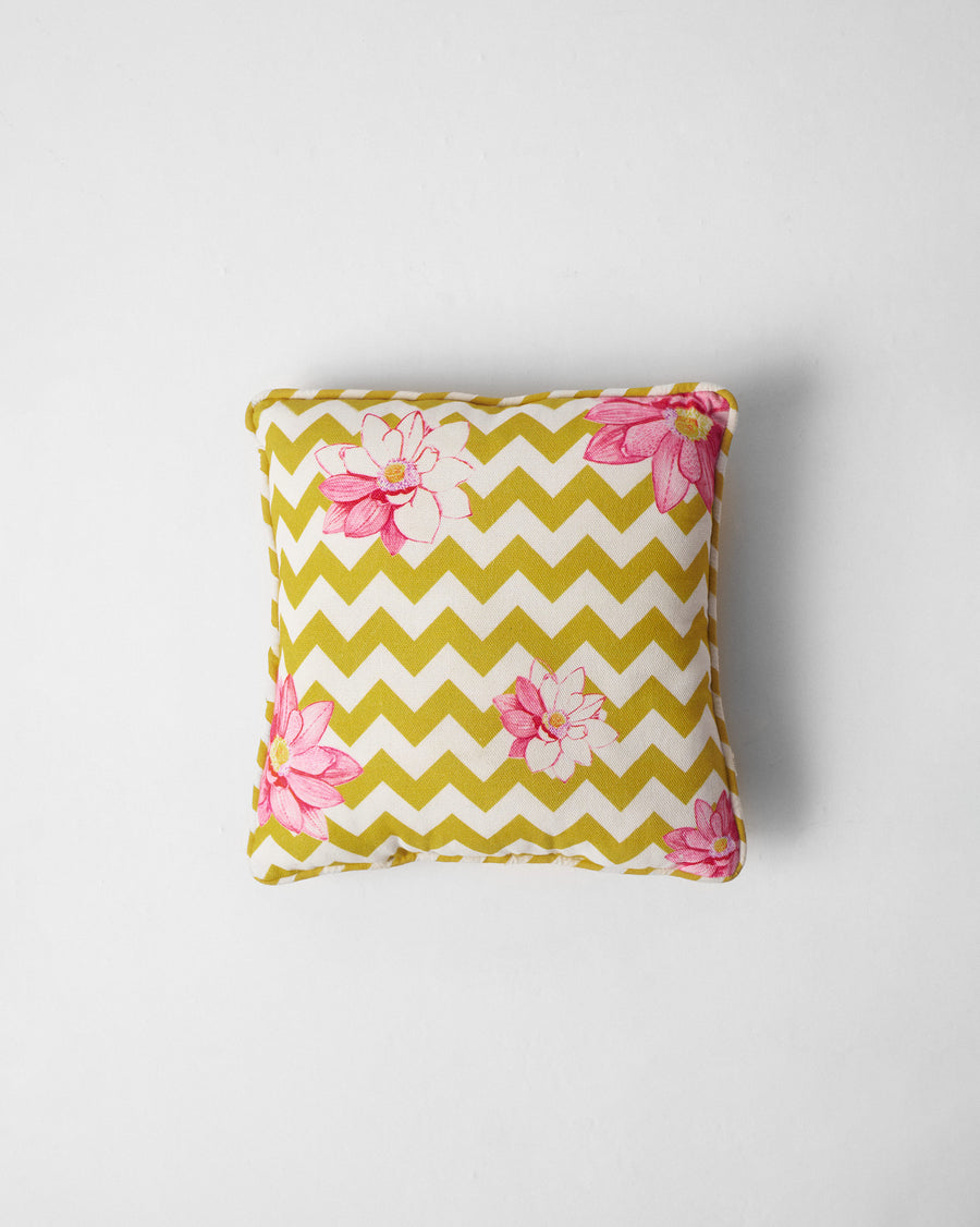 The Chevron Lotus Cushion.