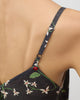 Handkerchief Top - Charcoal Print