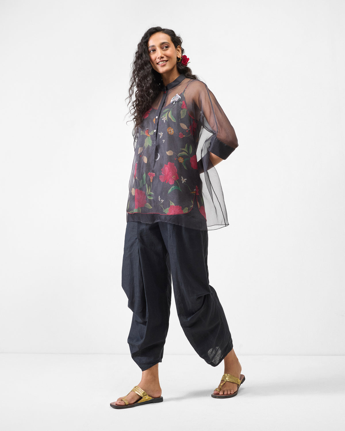 Jaisalmer Shirt with Slip - Charcoal