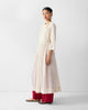 Fit & Flare Angrakha - Ivory Embroidered