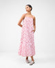 Kimsuka Dress - White & Watermelon Print