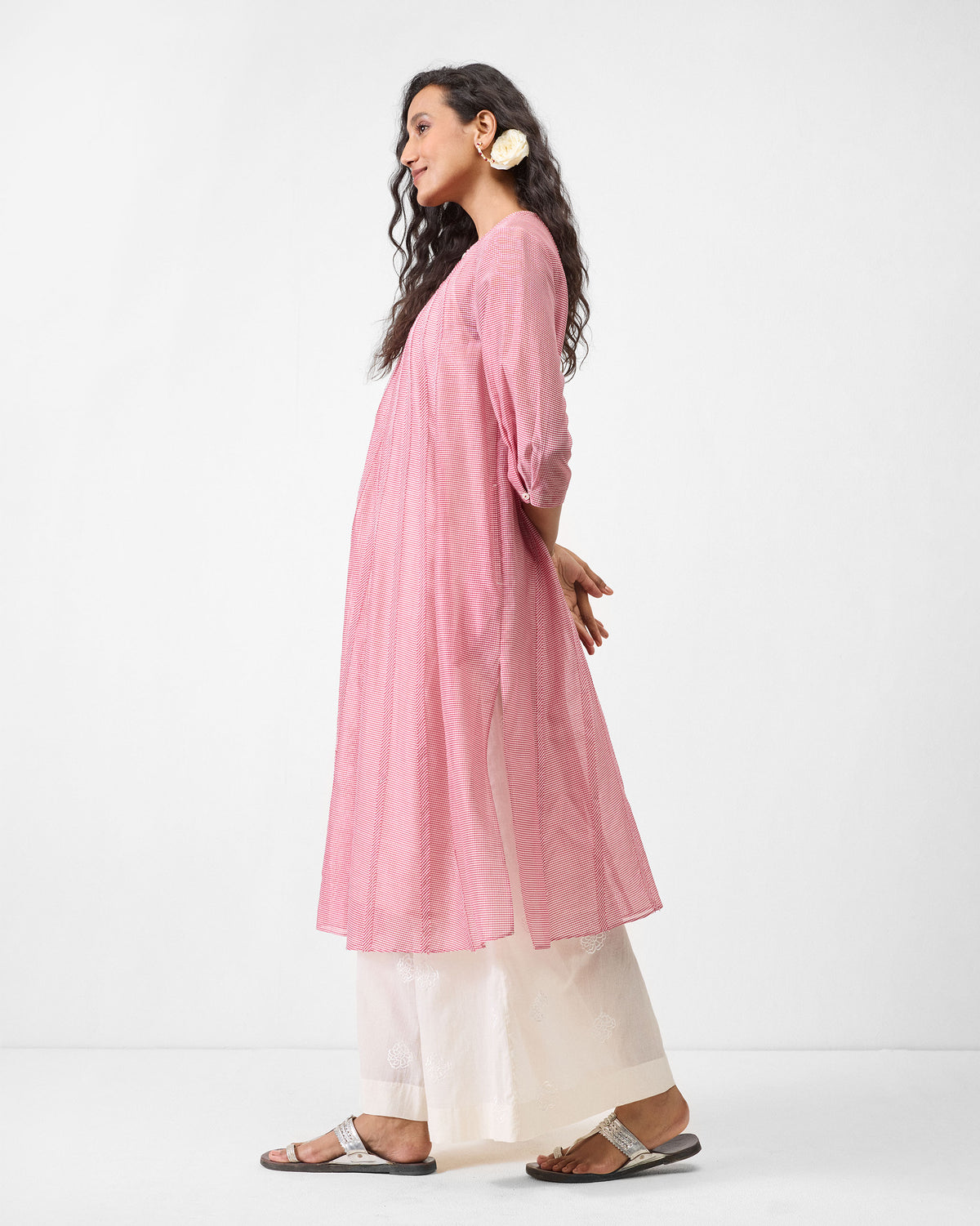Pattaya Kurta with Slip - Watermelon