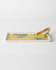 Lotus Garden Cookie Tray with Tong - Yellow