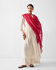 Tapi Dupatta - Watermelon & Ivory Embroidered