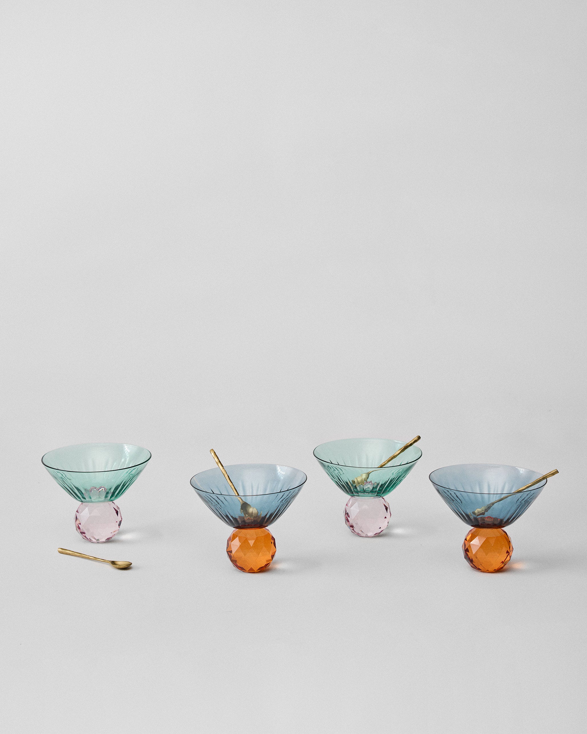 Float Sorbet Cup with Spoon - Set of 8