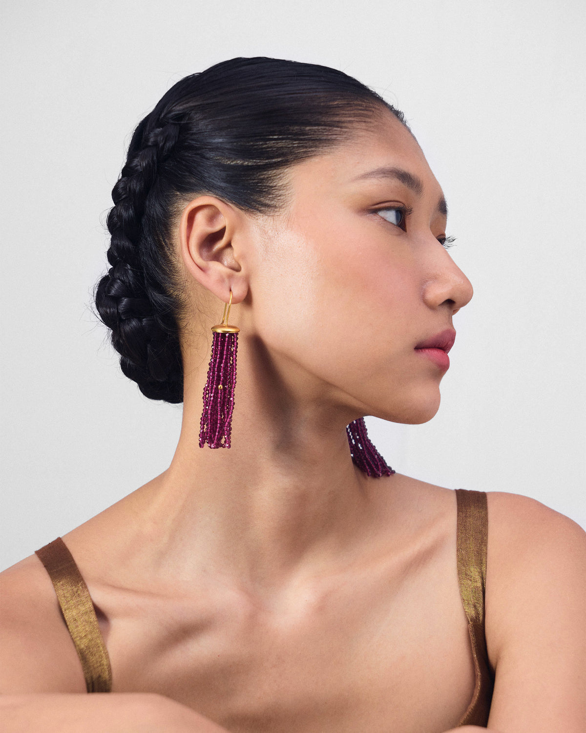 Glass Tassel - Magenta