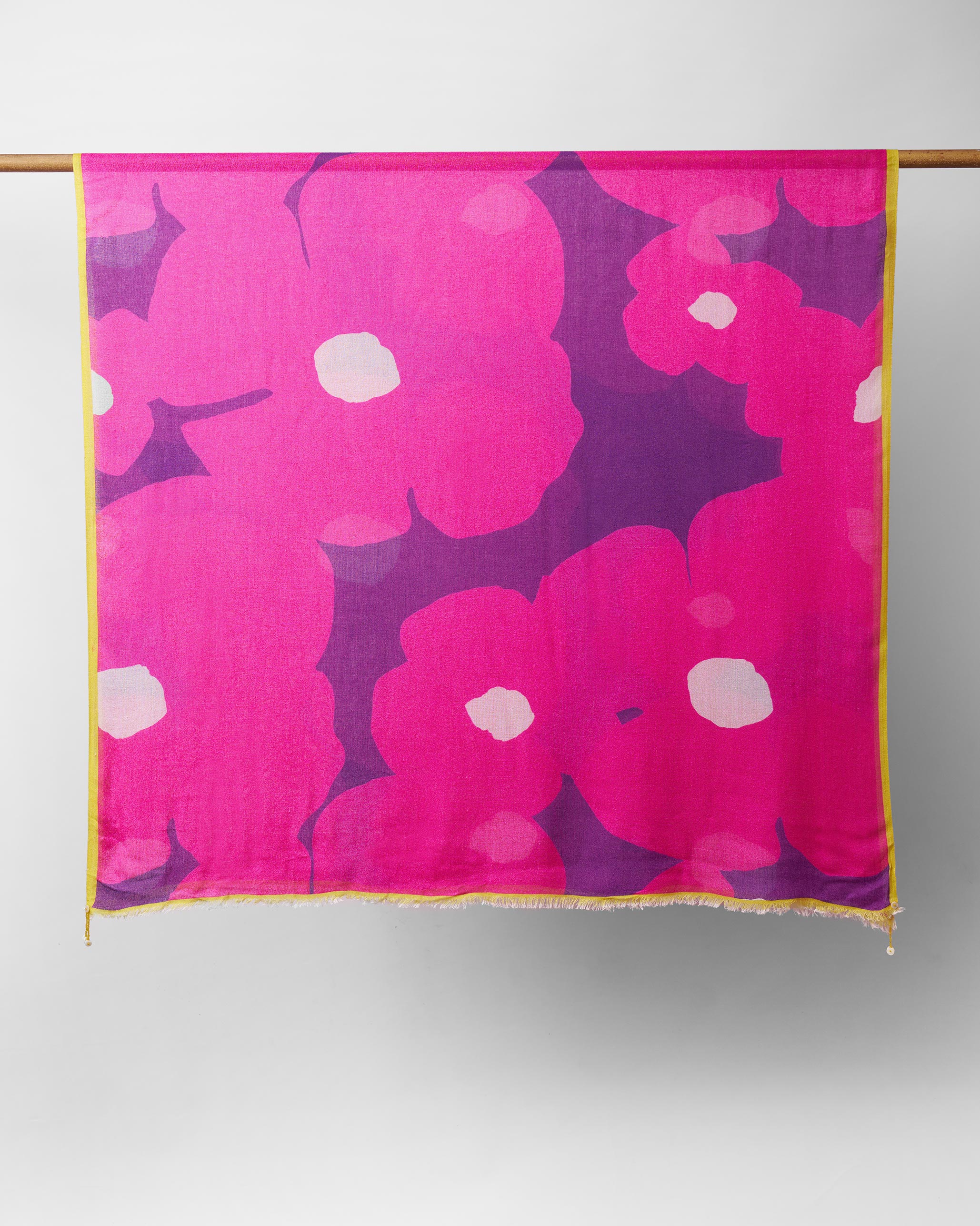 Floralia Shawl - Fuchsia