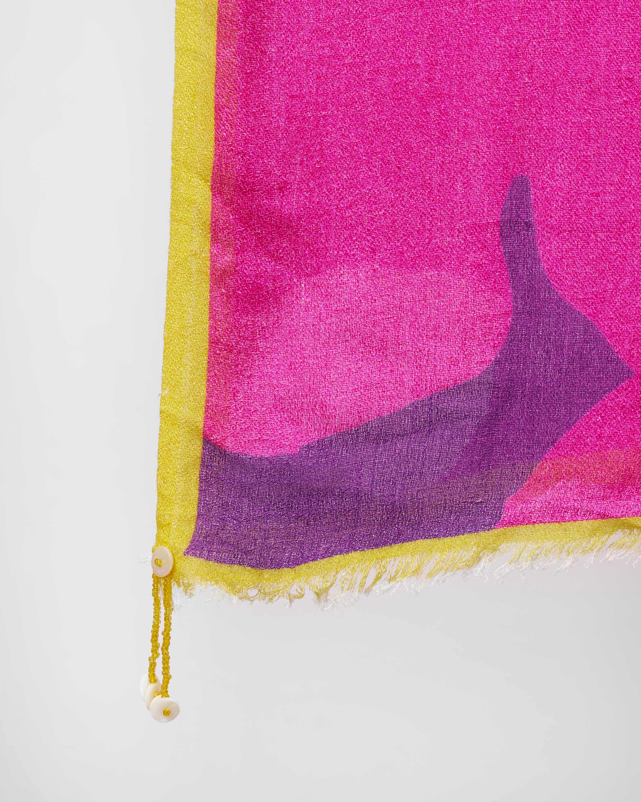 Floralia Shawl - Fuchsia