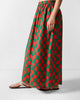 Yoi Hem Pants - Red & Green Printed