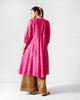 Kannauj Kurta - Fuchsia & Gold Printed
