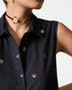 Parallel Kurta - Black & Gold Printed