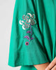 Gusset Long Kurta - Green