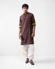 Rey Kurta - Brown Embroidered
