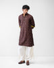 Rey Kurta - Brown Embroidered