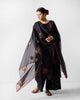 Raat Dupatta - Black & Gold Embroidered