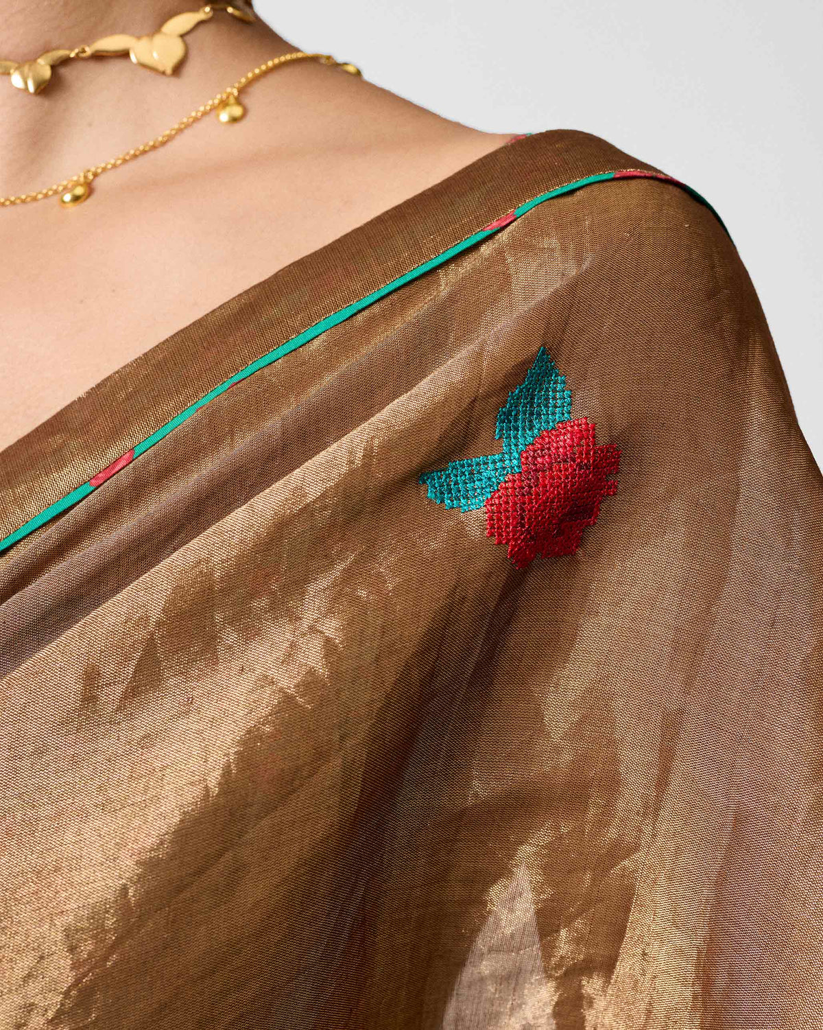 Reva Sari - Gold Embroidered