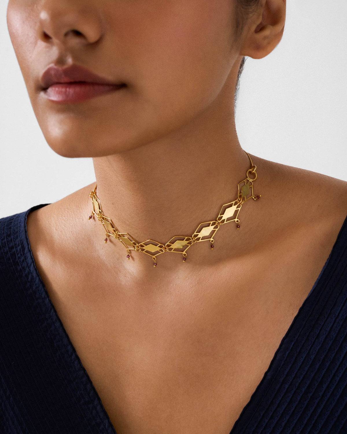 Barfi Necklace - Gold