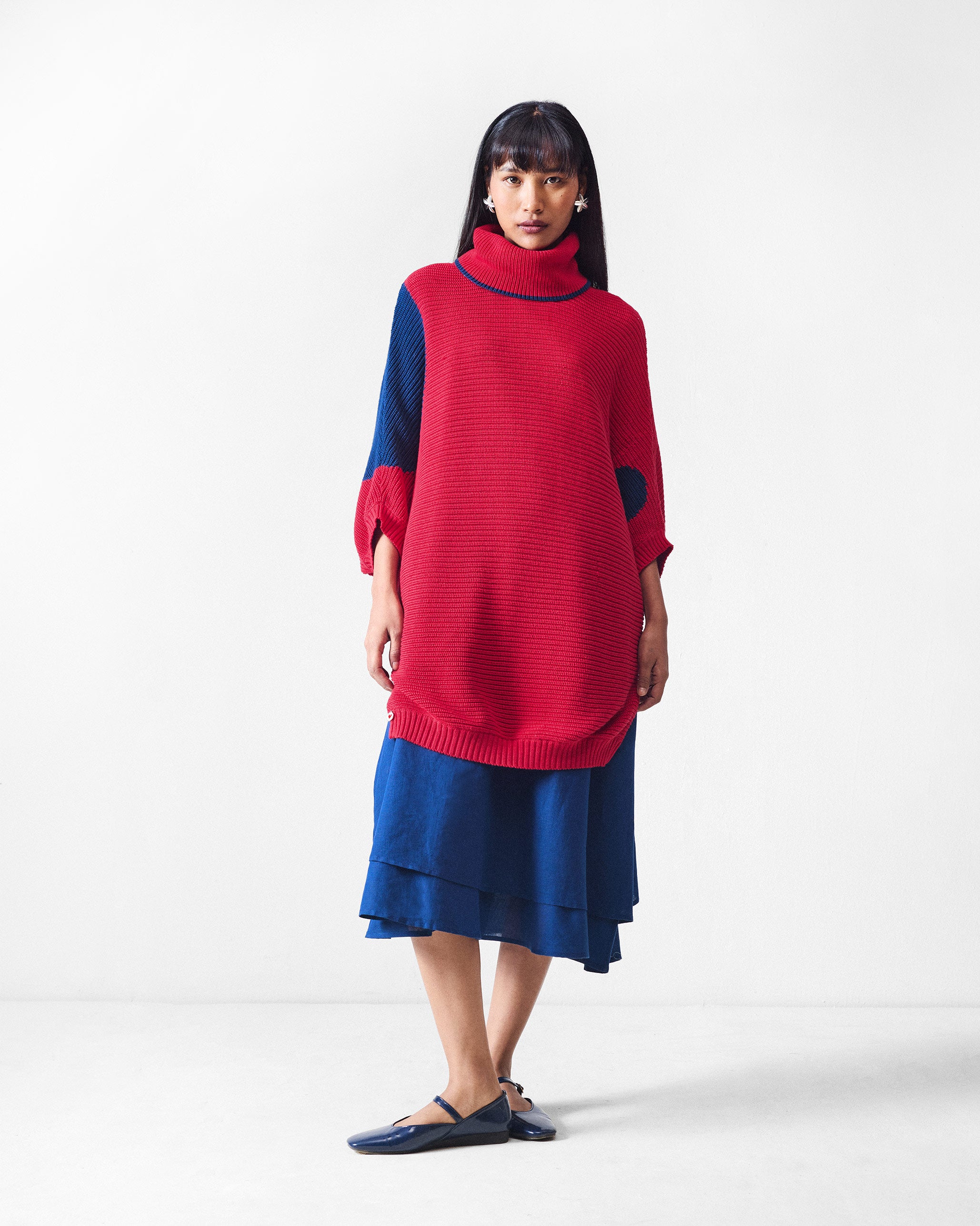 Tao Turtle Neck Sweater - Red