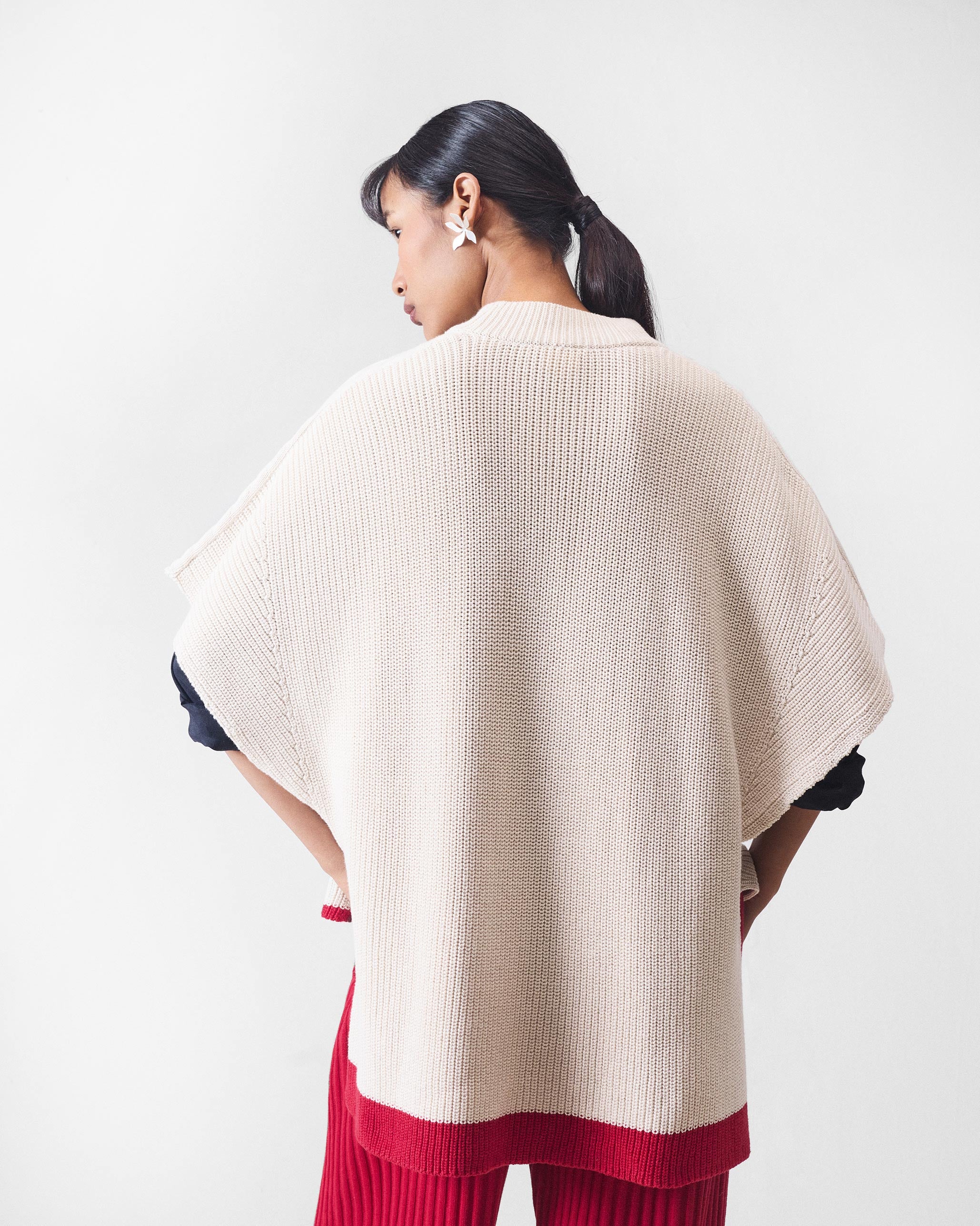 Dream High-low Hem Sweater - Ivory