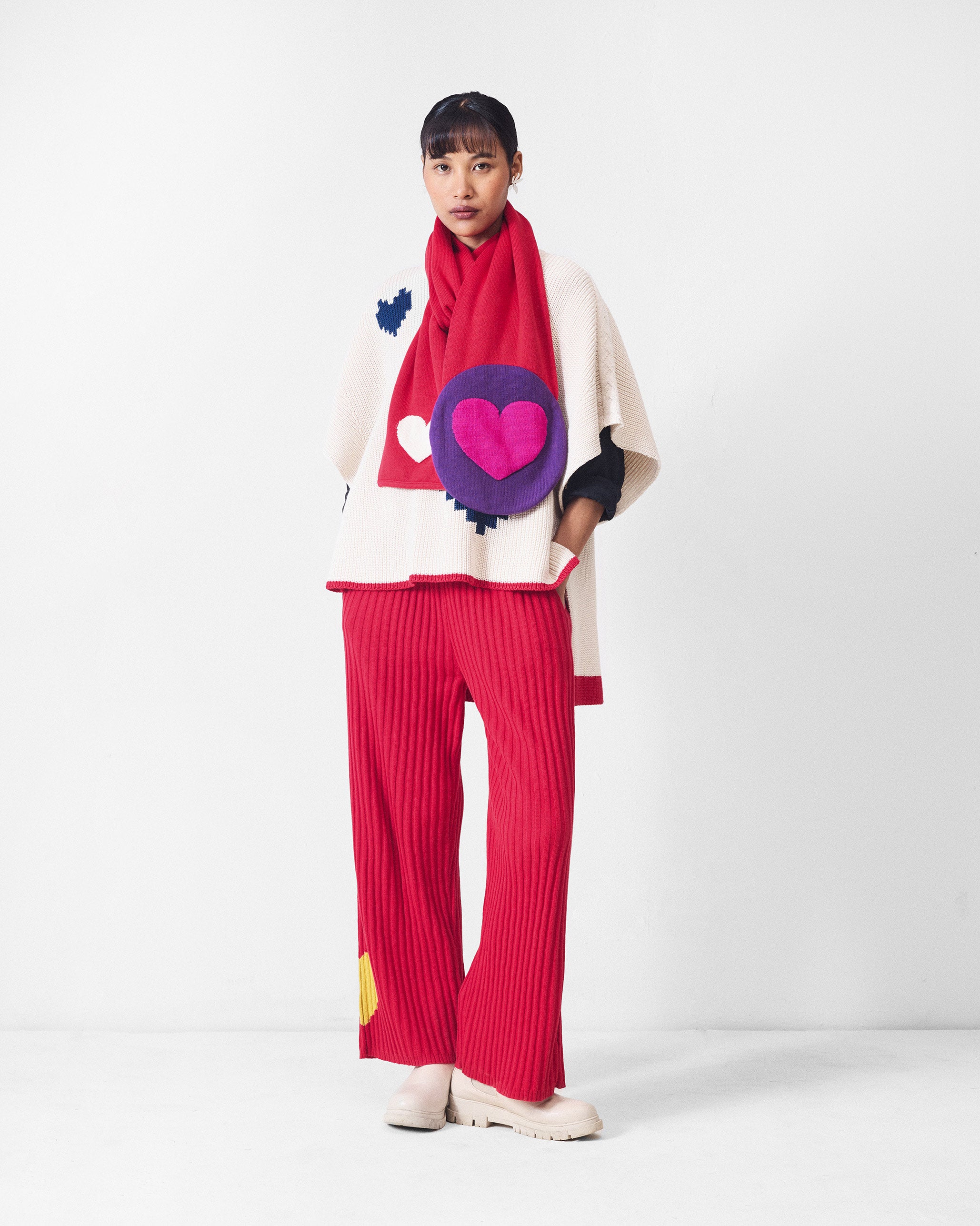 Dream High-low Hem Sweater - Ivory