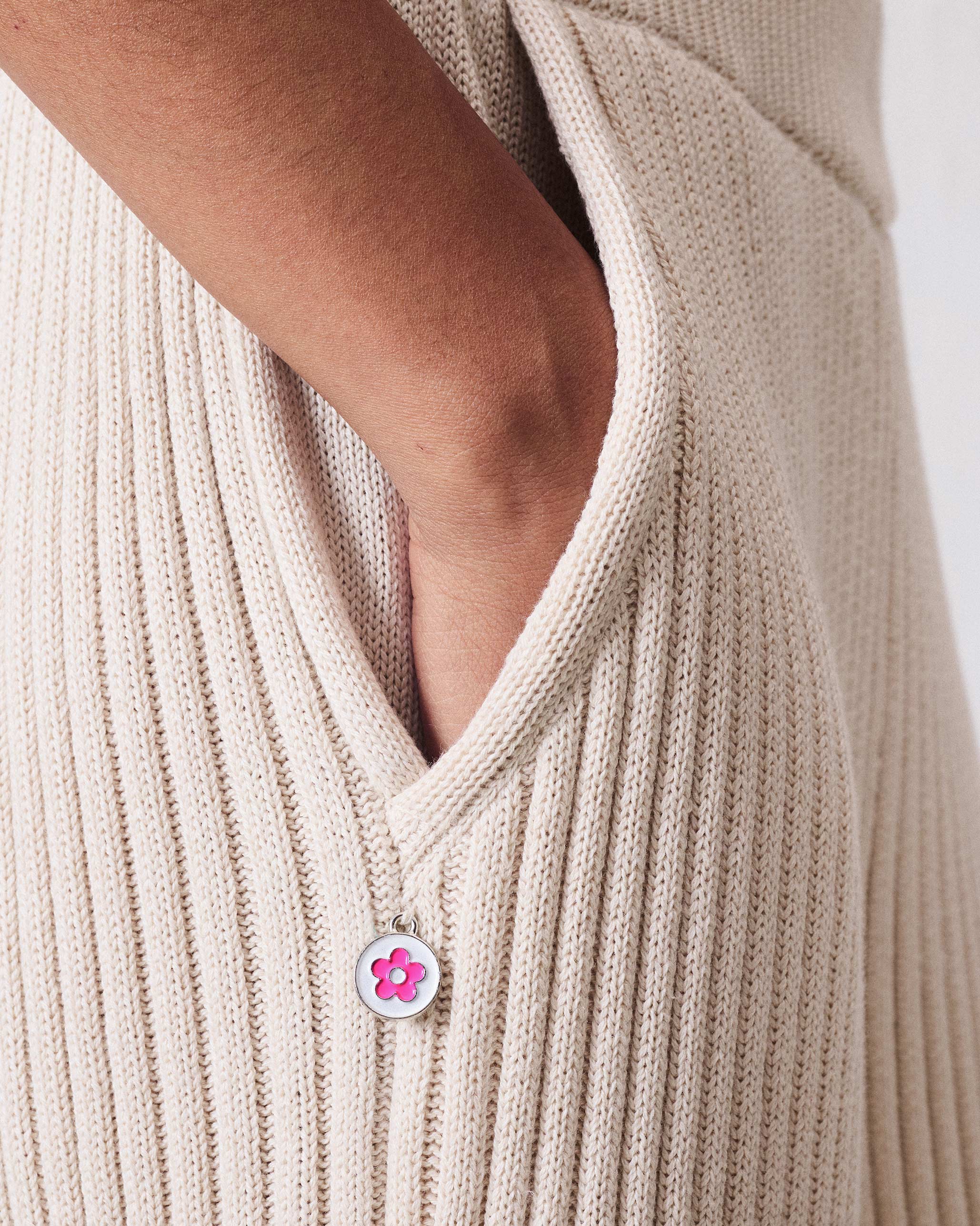 Rib knit trousers - Ivory