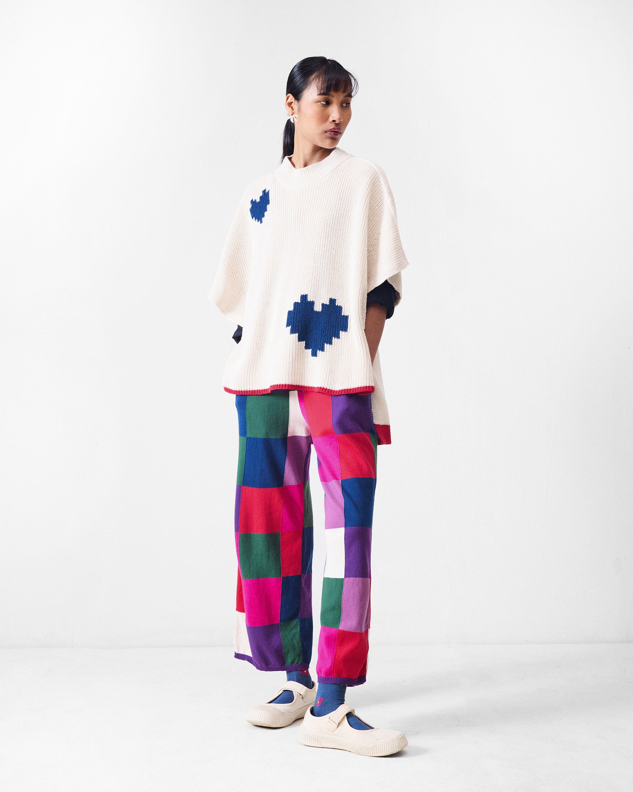 Rib knit trousers - Multicolour