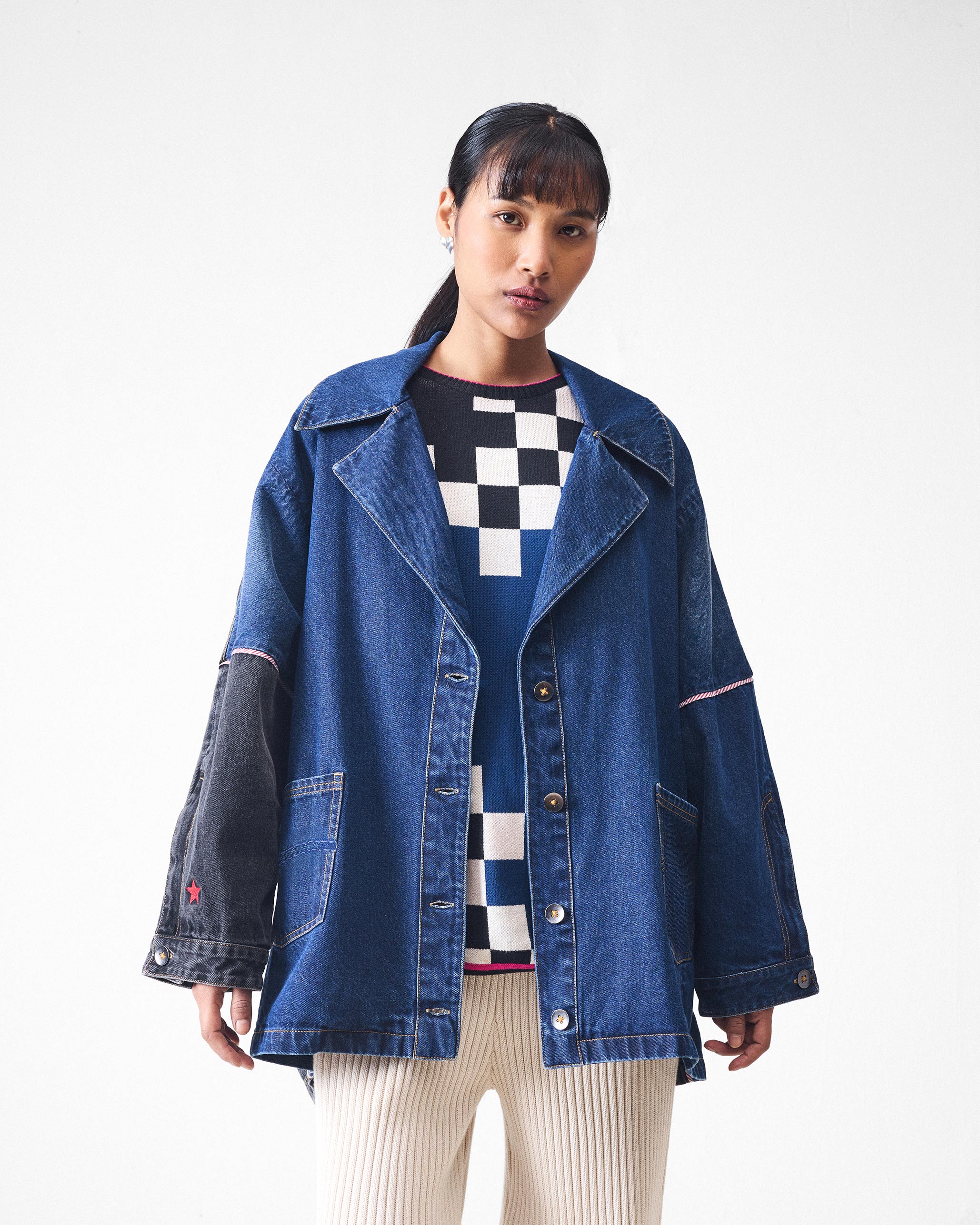 Splice Jacket - Denim
