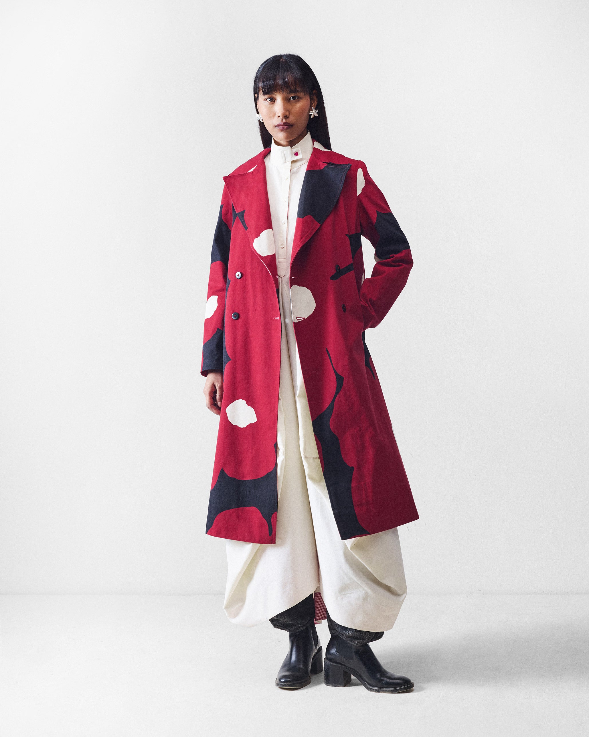 Flourish Jacket - Red & Black