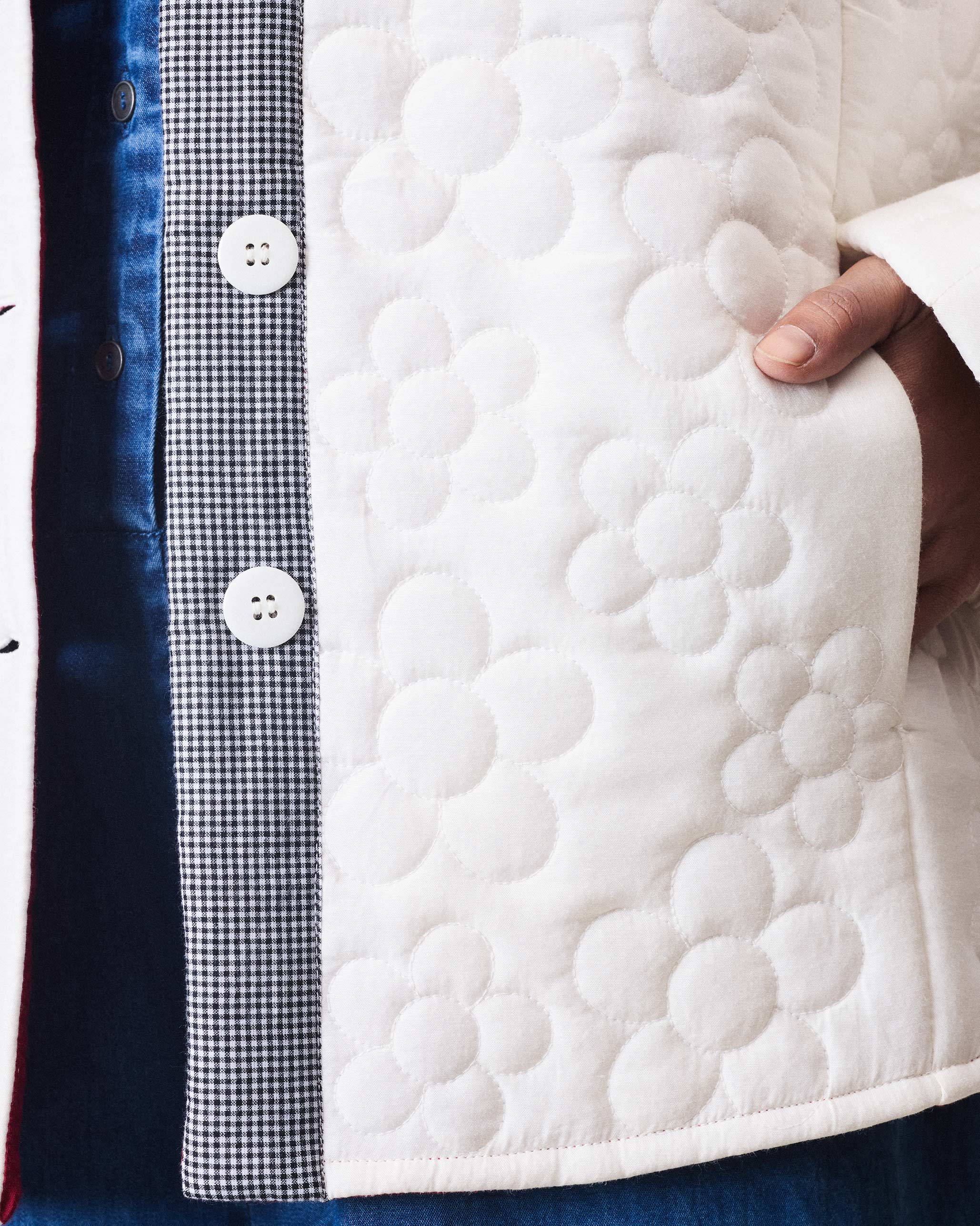 Botanik Jacket - Ivory & Fuchsia