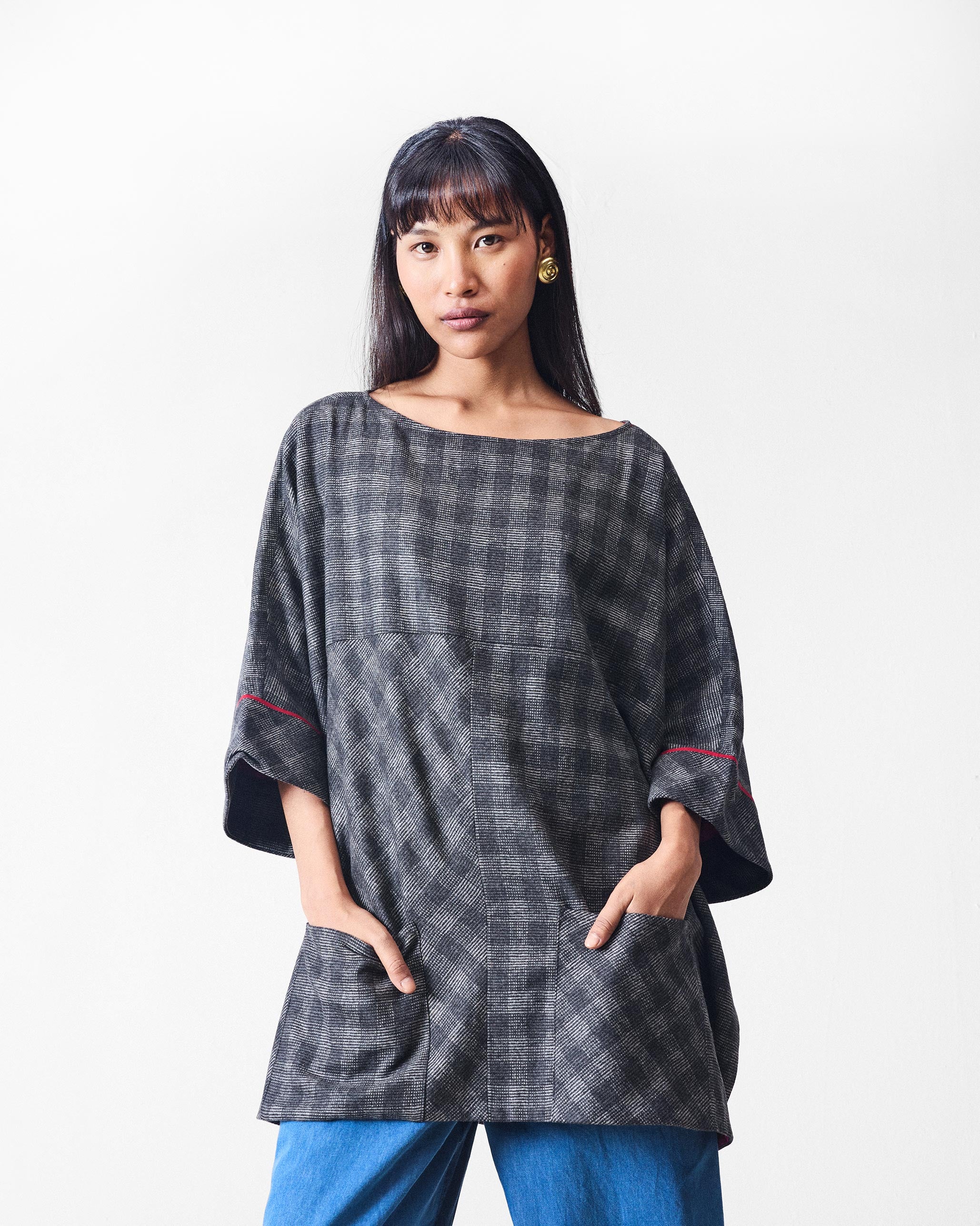 Fable Top - Black & Charcoal