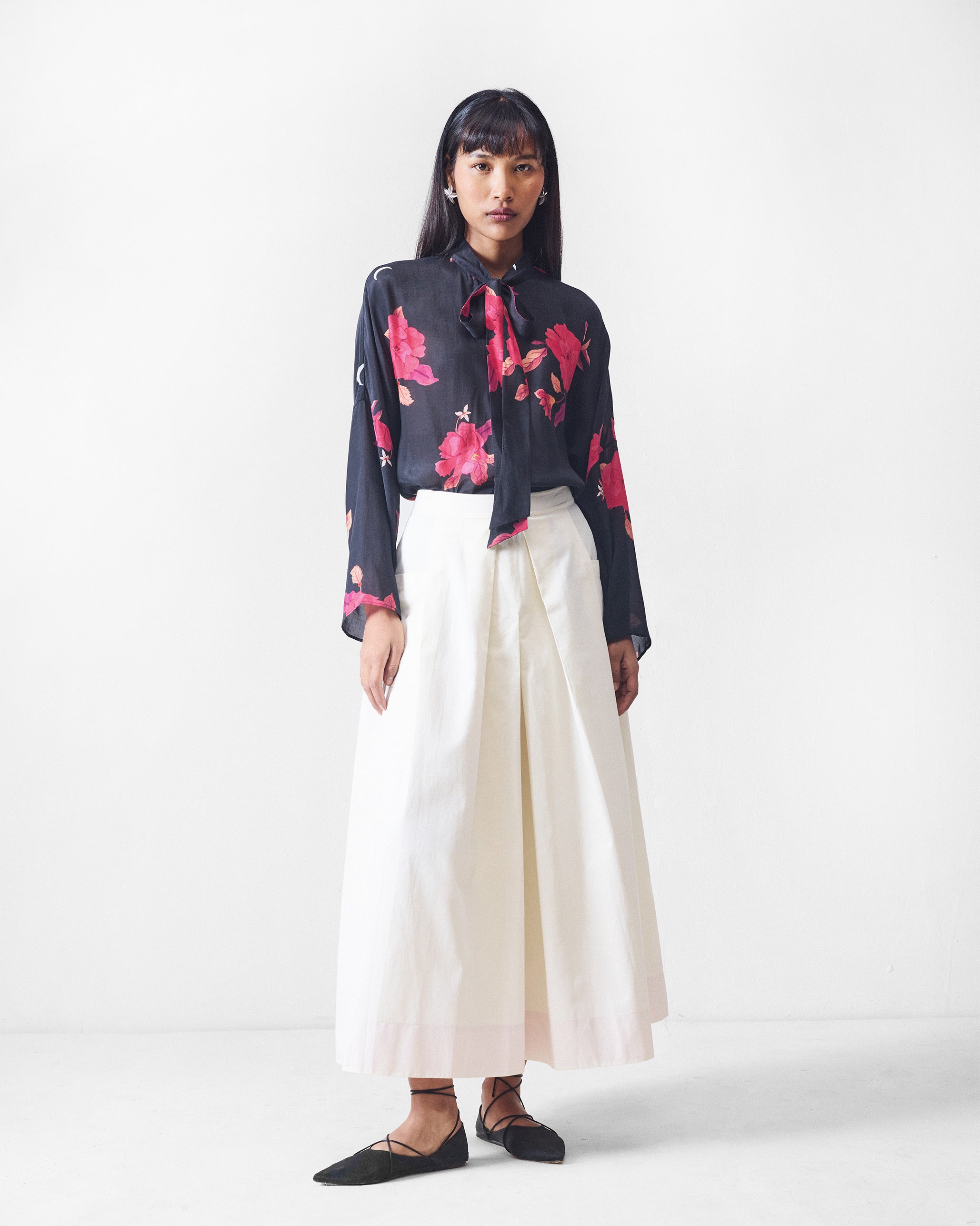 Bramble Top - Black & Fuchsia