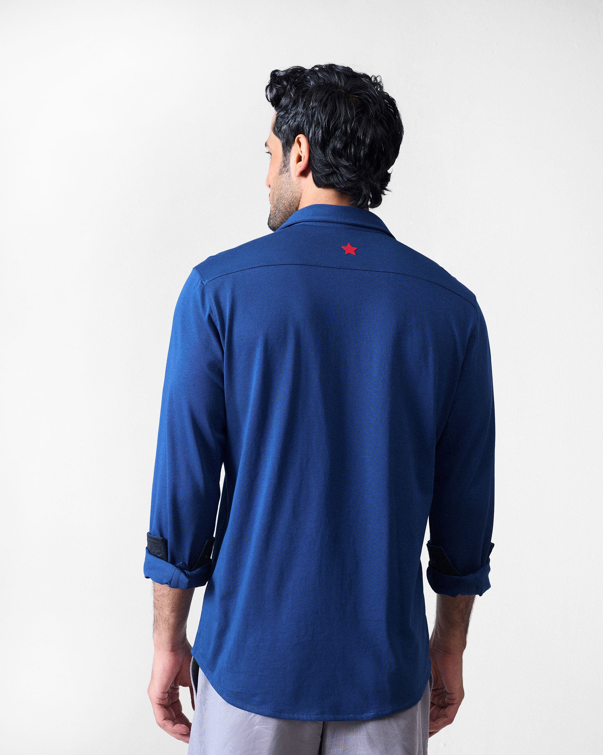 Abe Shirt - Navy Blue