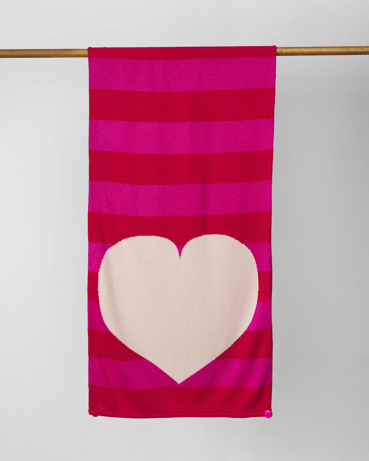 Heartline Scarf - Fuchsia & Red