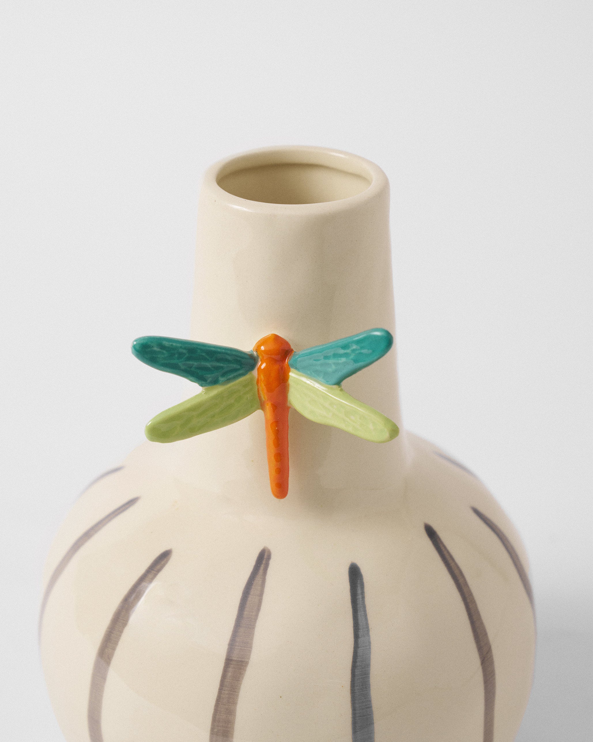 Dragonfly Stripe Vase